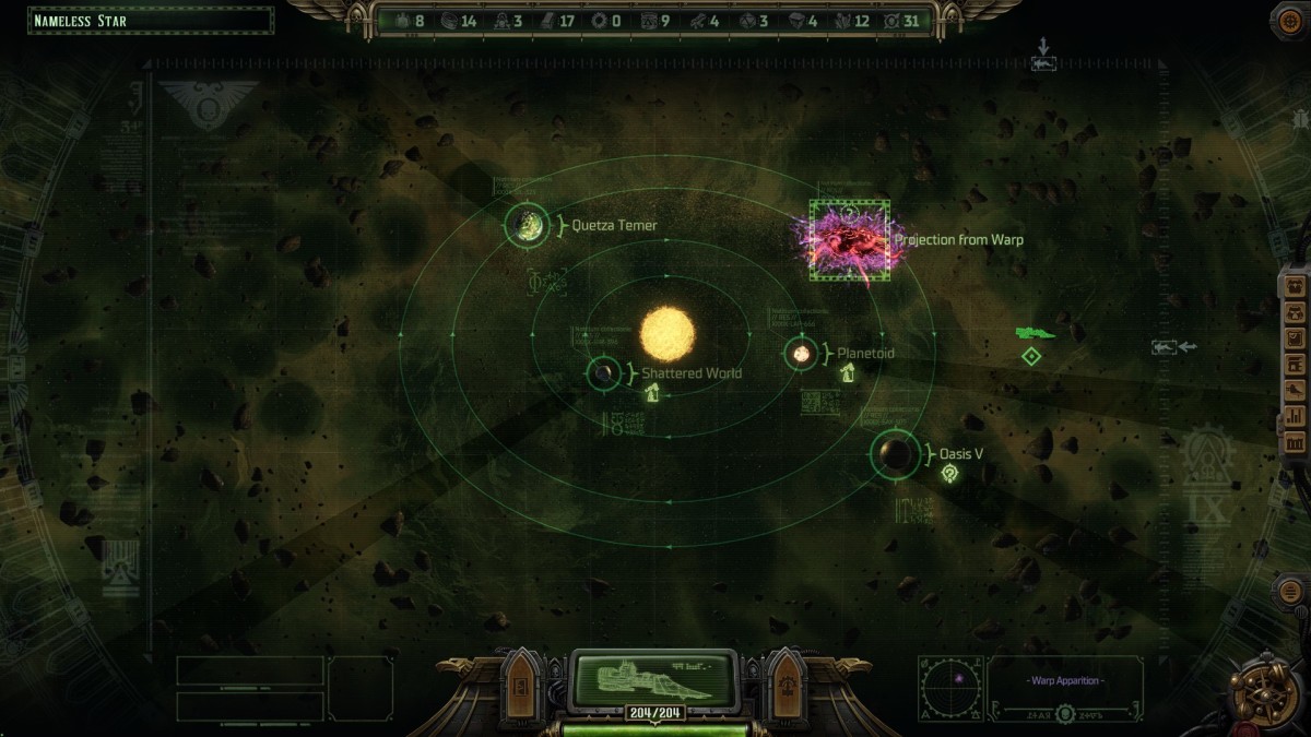 Warhammer 40,000: Rogue Trader Nameless Star system.